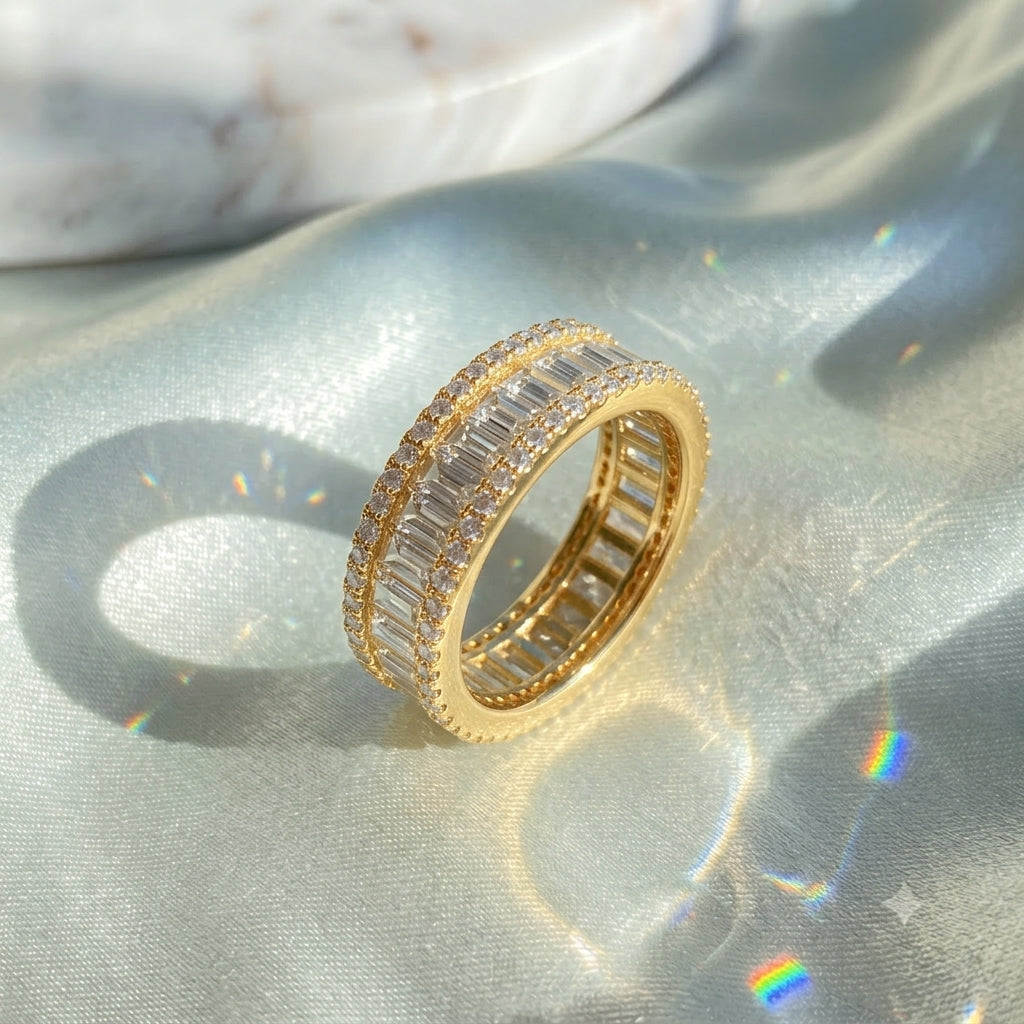 A silver eternity 925 silver ring
