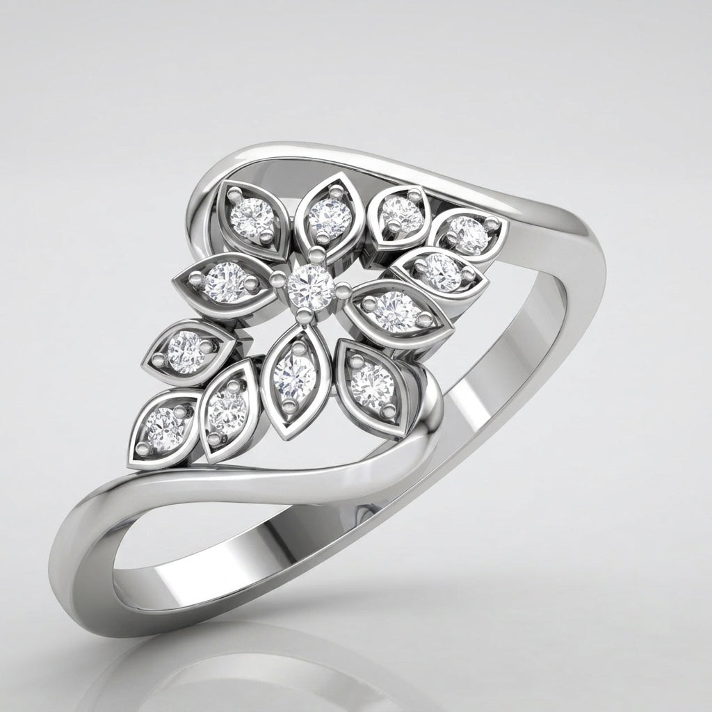 the 925 silver ring in gold plated