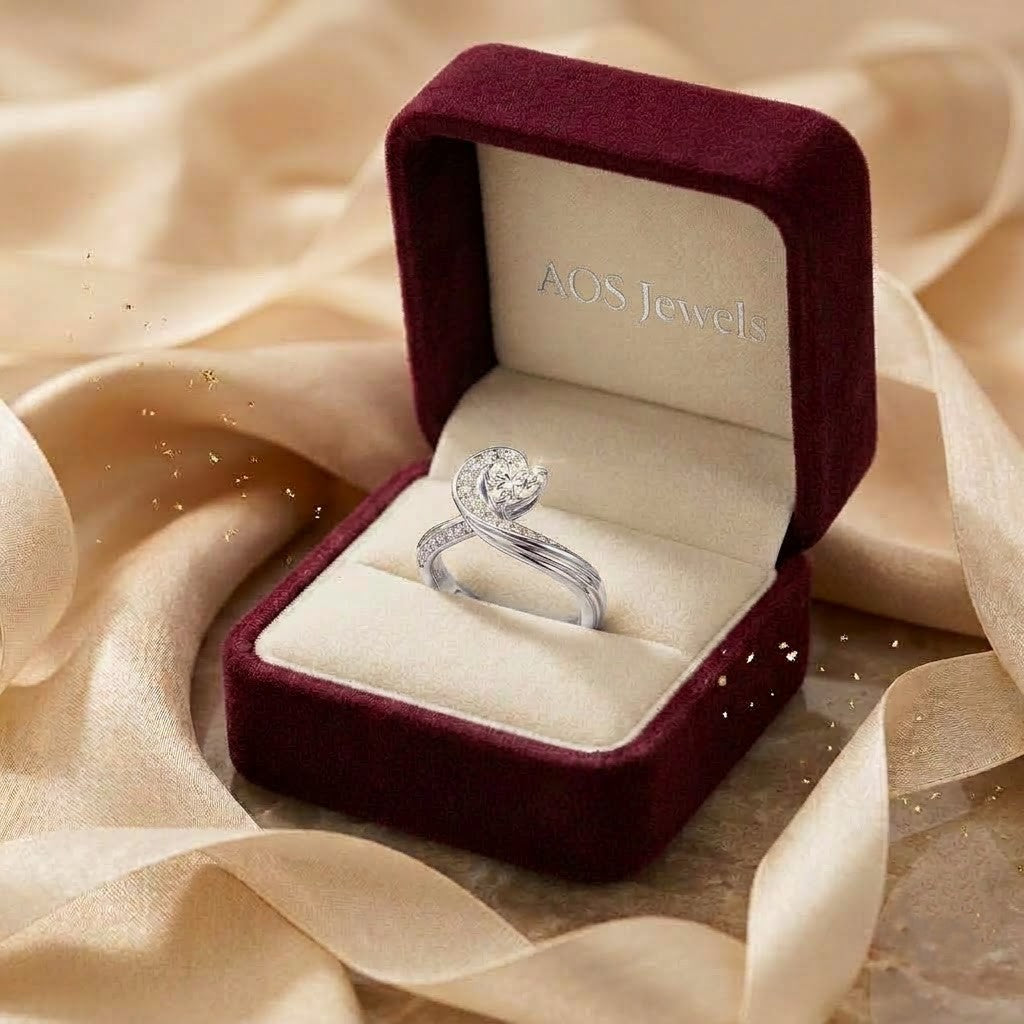 The 'Endless Love' Heart Silver Ring