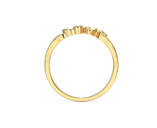 The Love Band in 925 Silver Ring
