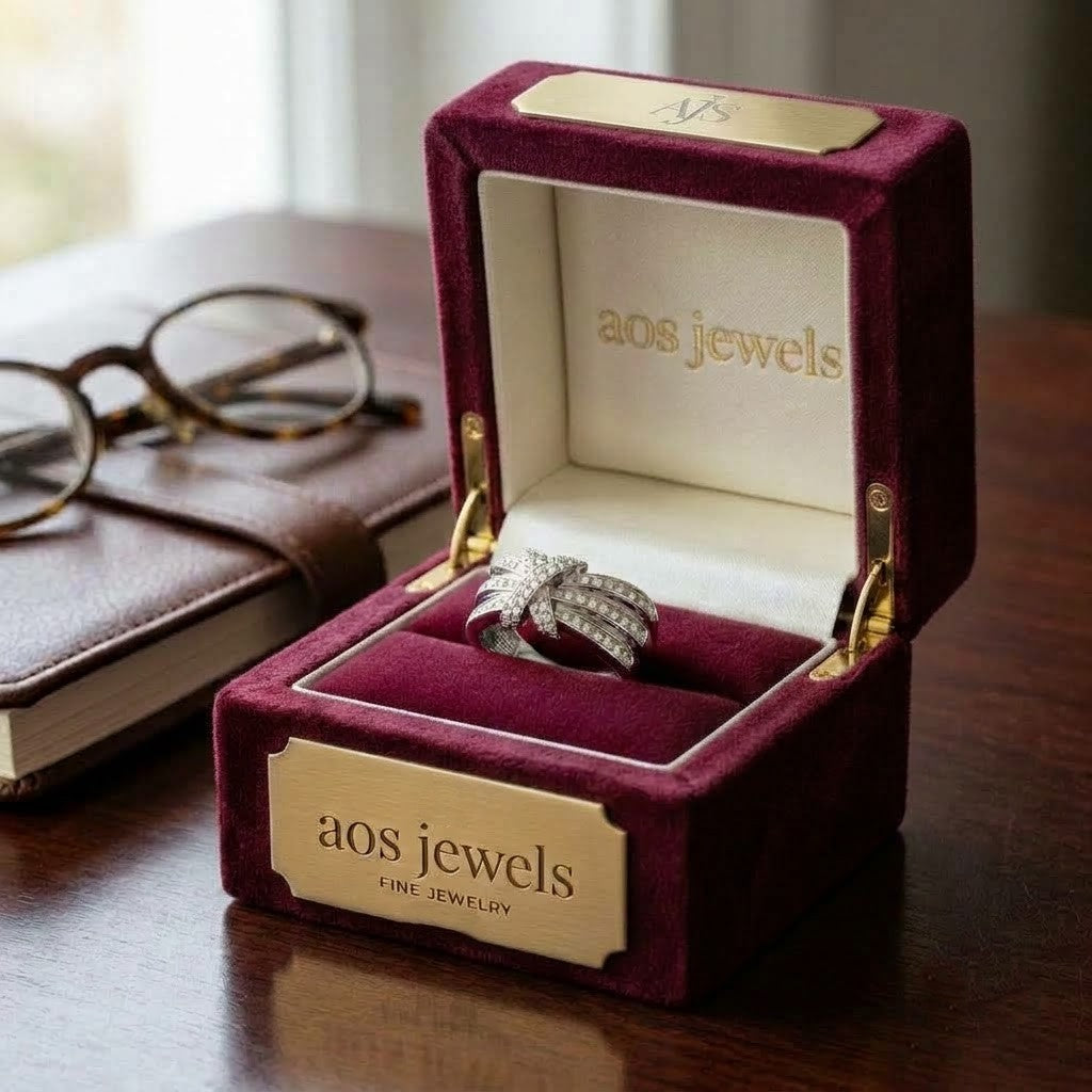The 'Infinity Link' Wide Silver Ring