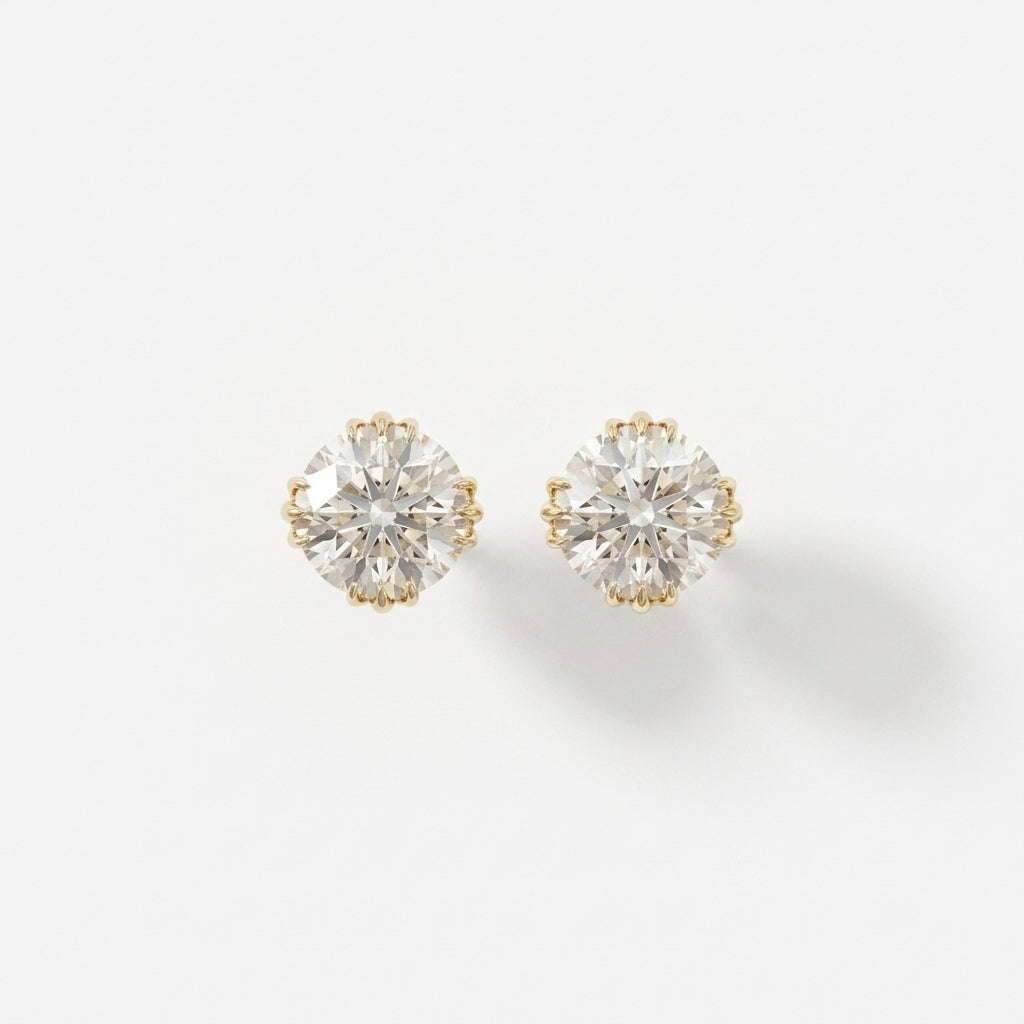 the high quality gold plated 925 stud