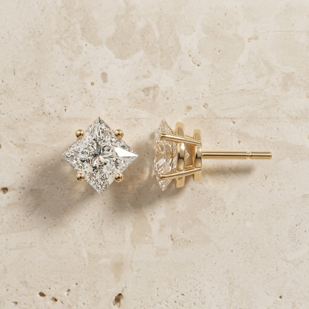the gold color stud 925 silver
