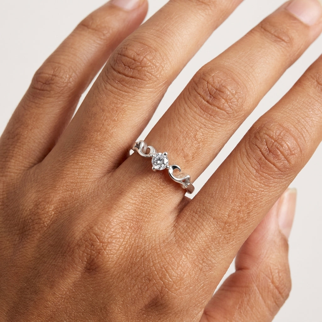 the ladies ring 925 silver