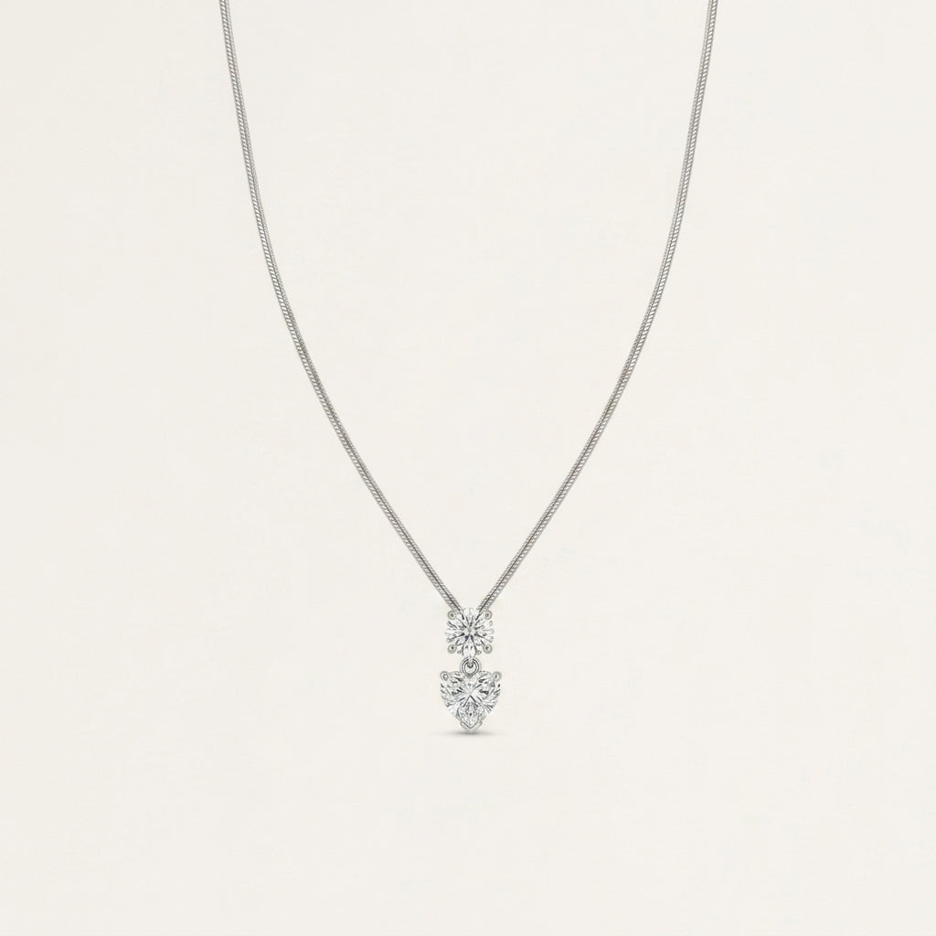 The White 925 Silver Chain Pendant
