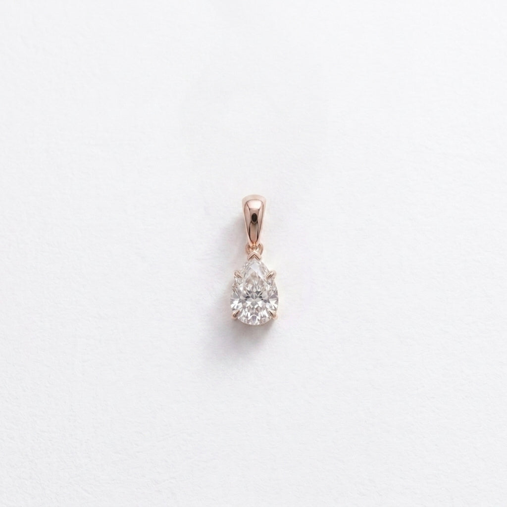 The White & Rose Gold 925 Silver Pendant