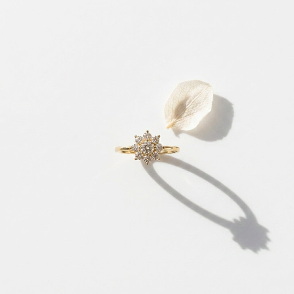 A silver-toned 925 ring
