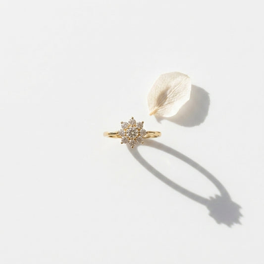 A silver-toned 925 ring