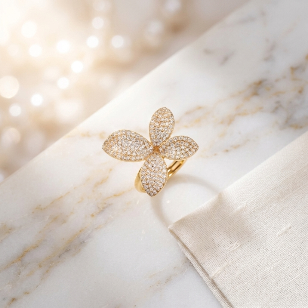 Sterling Silve Butterfly Motif 925 Silver Ring