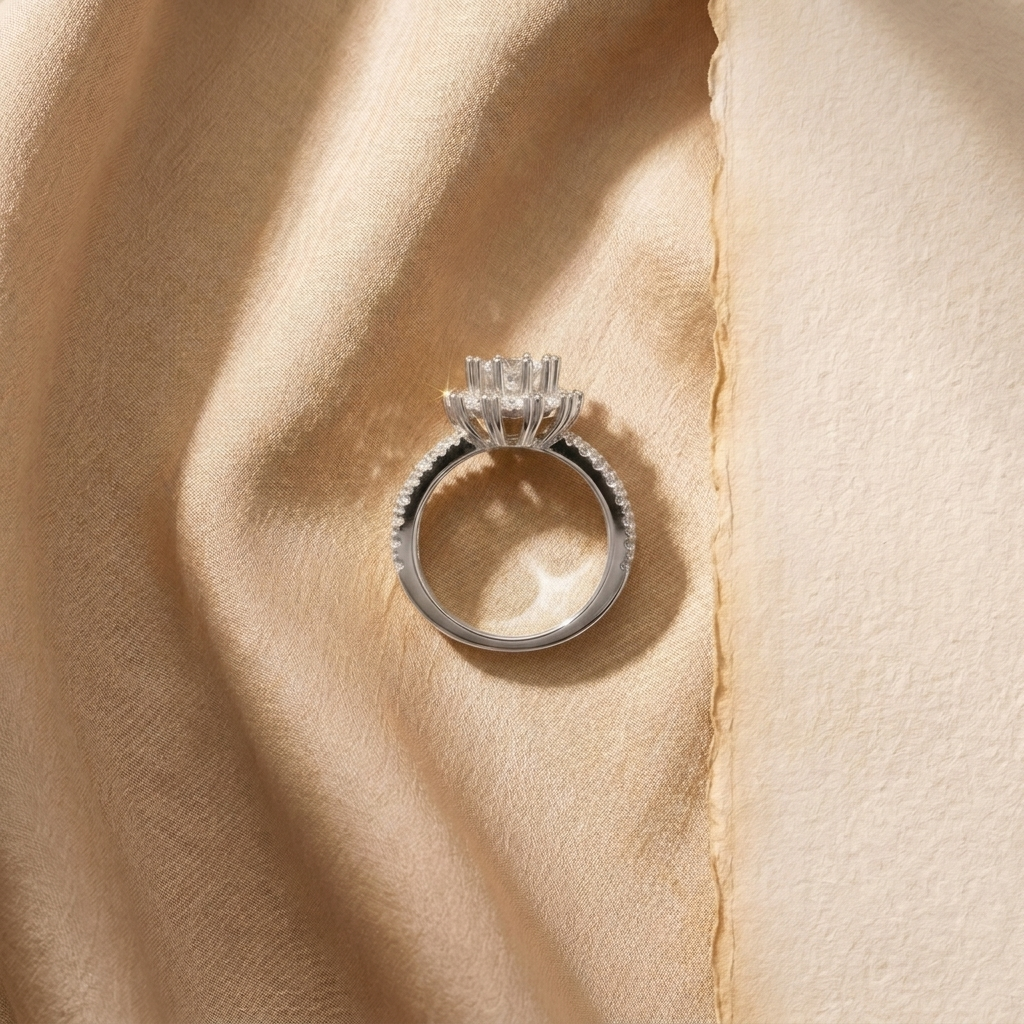 The Modernist Geometric Silver Ring