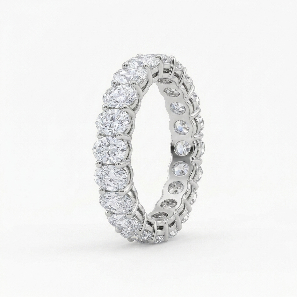The Oval Eternity Gold Plated Band