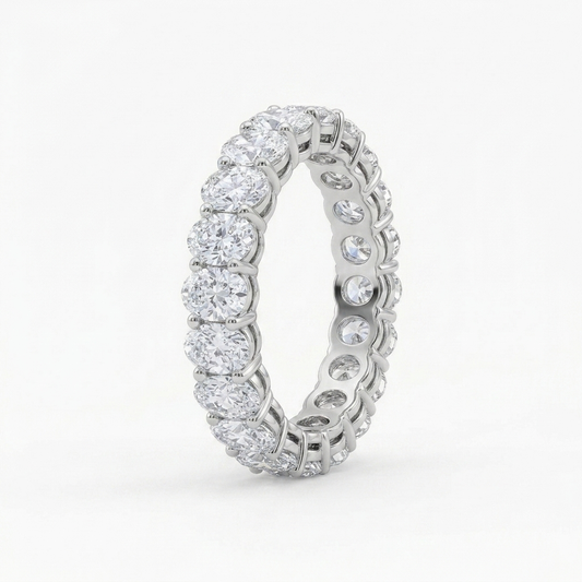 The Oval Eternity Gold Plated Band