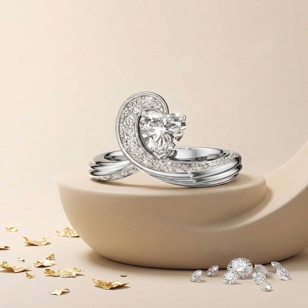 The 'Endless Love' Heart Silver Ring