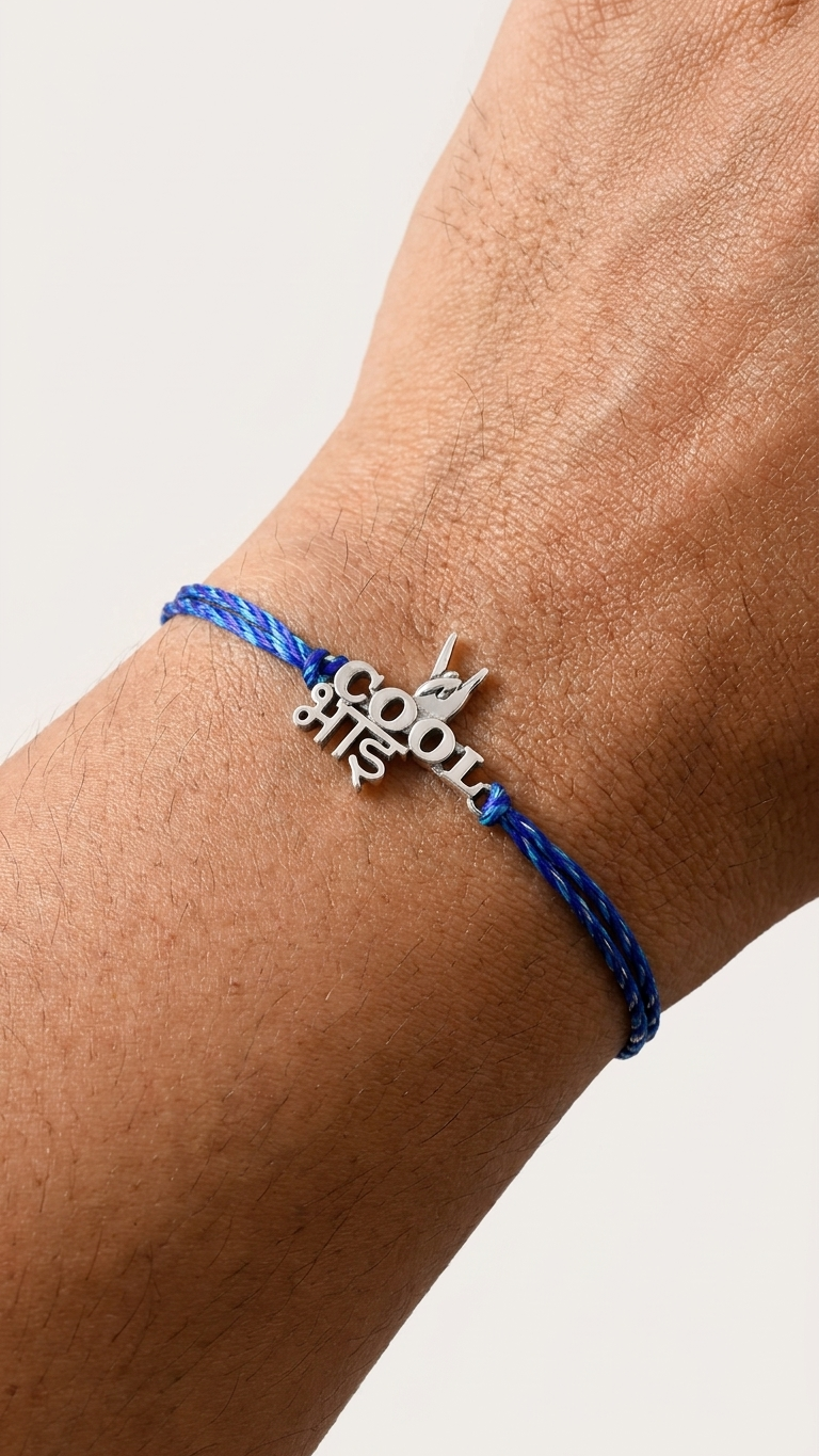 the white sliver cool design rakhi