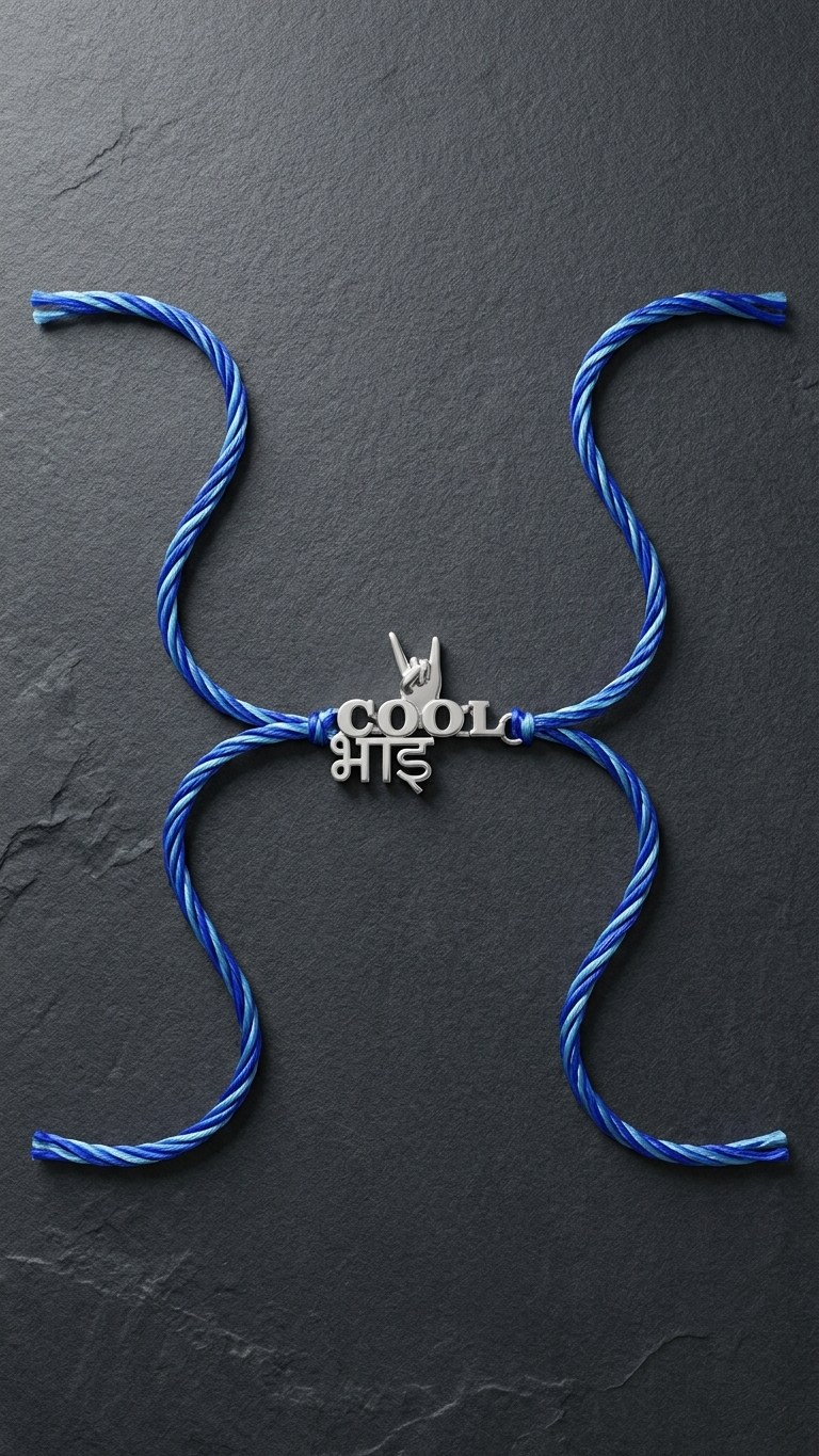 the white sliver cool design rakhi