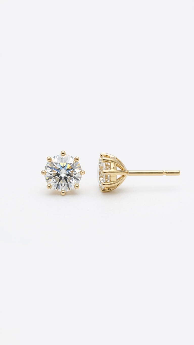 The Golden Stud in 925 Silver
