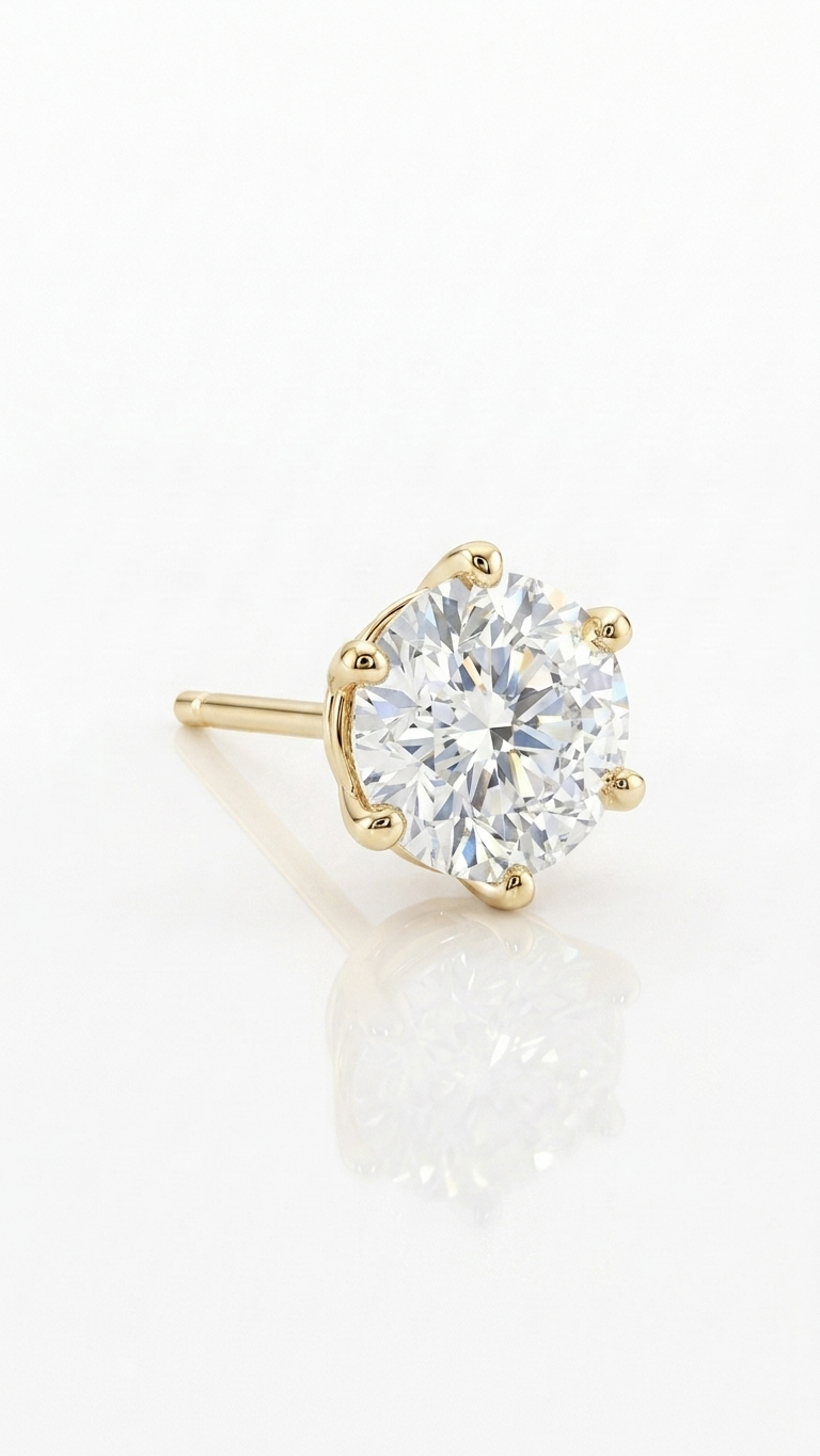 The Golden Stud in 925 Silver