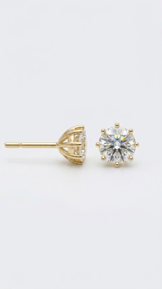 The Golden Stud in 925 Silver