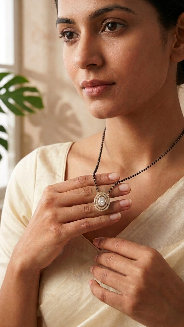 The Gold Plated 925 mangalsutra